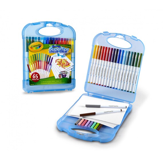 Crayola Super Tips Washable Markers Art Kit 65 Pieces Etsy