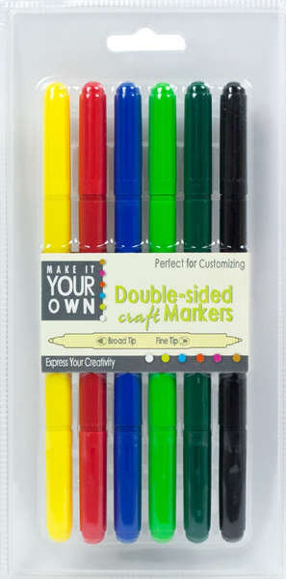 Make It Your Own Double Sided Craft Markers - 6 Pack