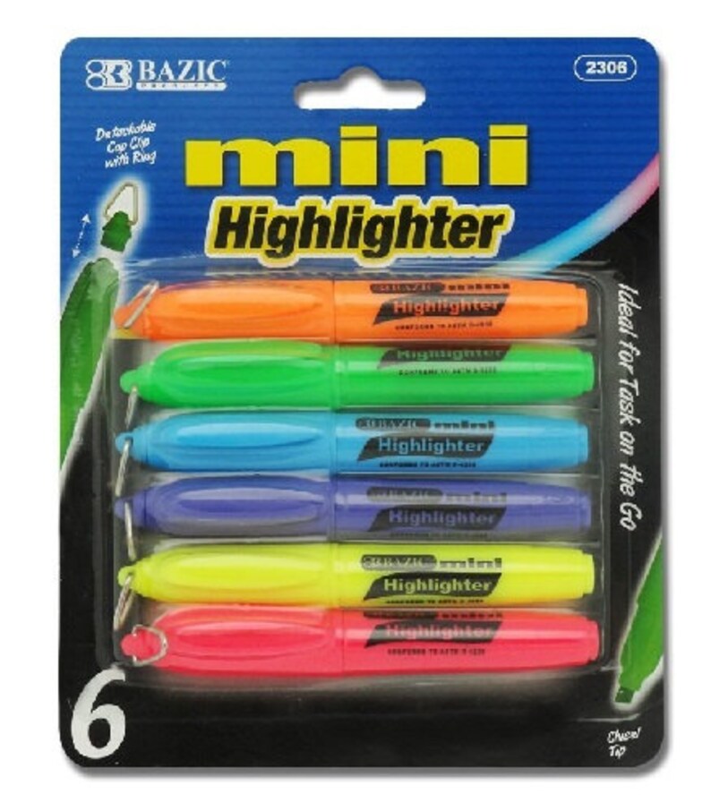 4 PCS Highlighter Pens Double-headed Multifunctional Pen included Roller Ball Pen and Highlighter 4 Colors
