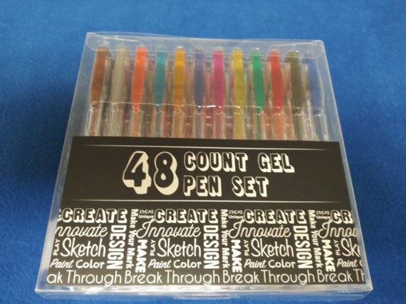 Wacht even Achternaam noorden 48 Count Gel Pen Set Variety of Colors | Etsy