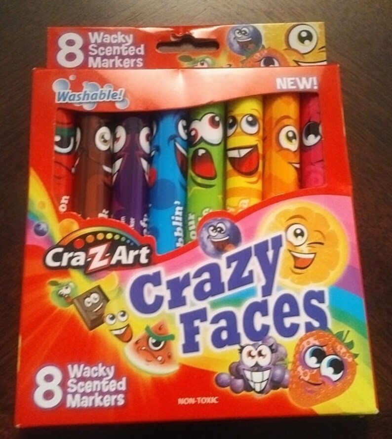 CraZArt 8 Wacky Scented Washable Markers Etsy