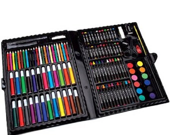 ArtyFacts Portable Art Studio Deluxe Kit, 120pc