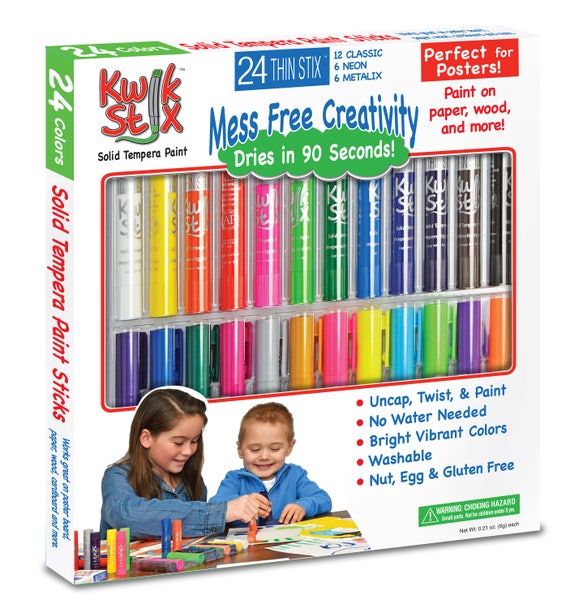 Kwikstix Tempera Paint 6 Neon Colors