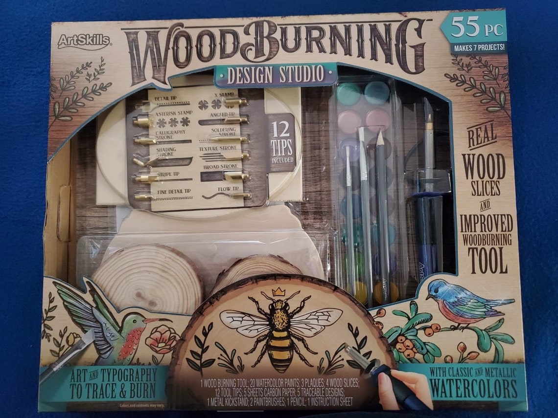 Artskills Wood Burning Kit, Design Studio 55piece Set Etsy