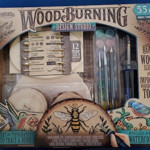 ArtSkills Wood Burning Kit, Design Studio 55-Piece Set image 1
