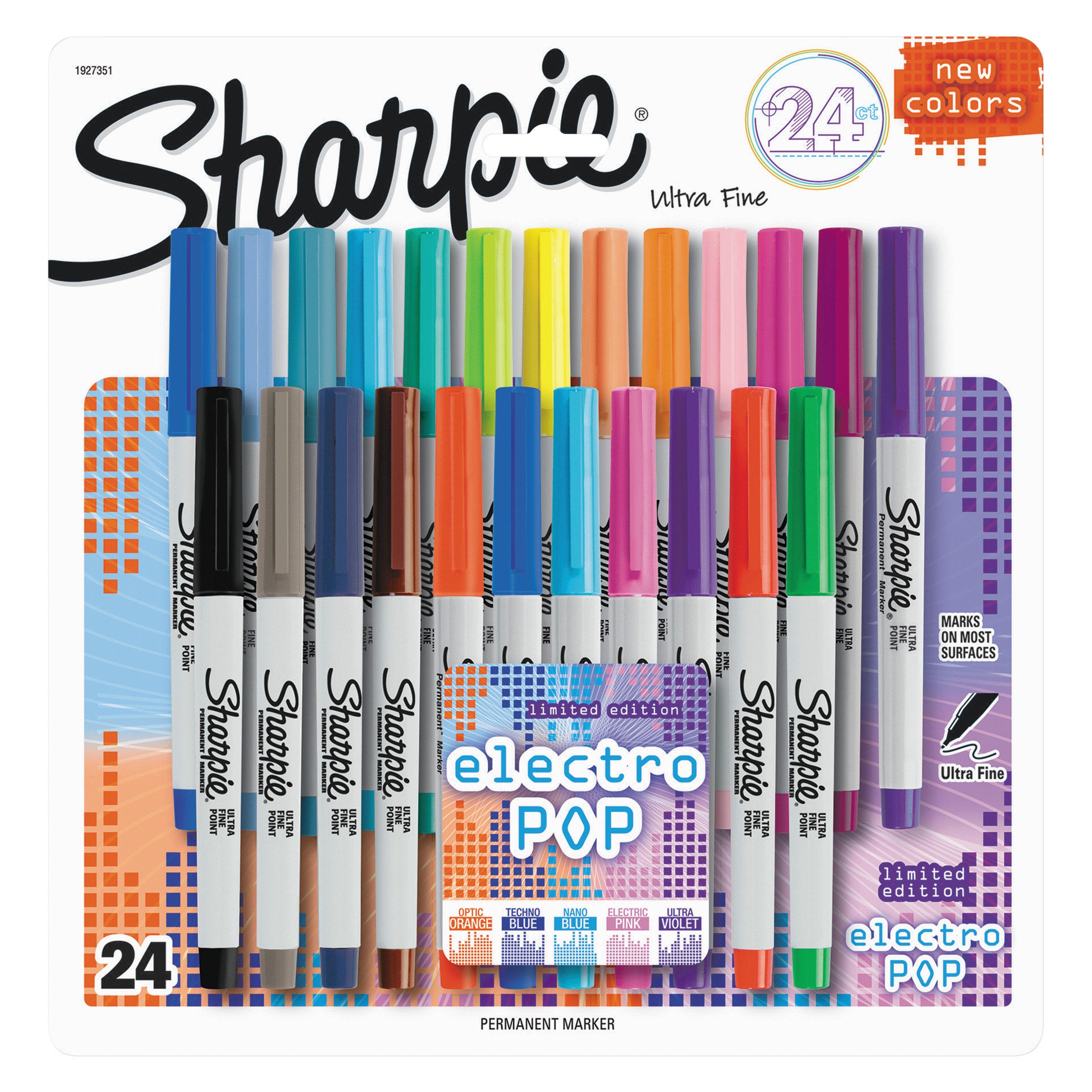 Sharpie Permanent Markers Ultra Fine Point Cosmic Color Limited Edition 24  Count