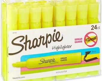 Sharpie Accent Yellow Highlighters - 24 Pack