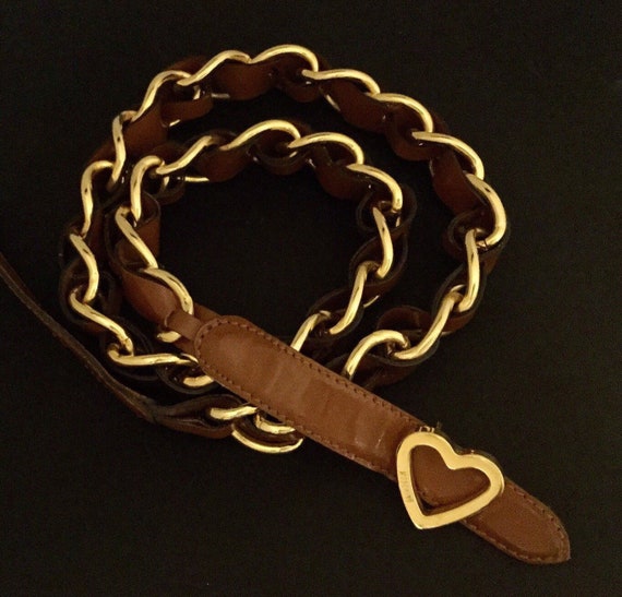 Vintage MOSCHINO belt, Redwall belt, Vintage Redwa