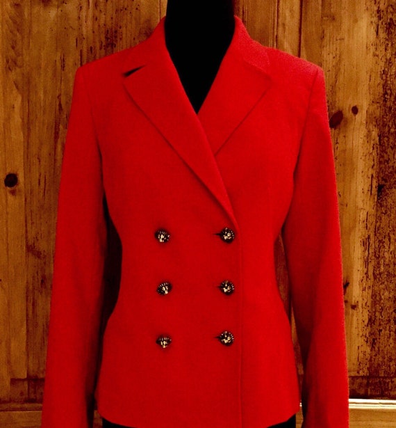 anne klein red jacket