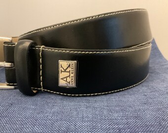 Vintage Anne Klein Black Wide Belt Anne Klein Wide Belts for Women for sale | eBay main image 2