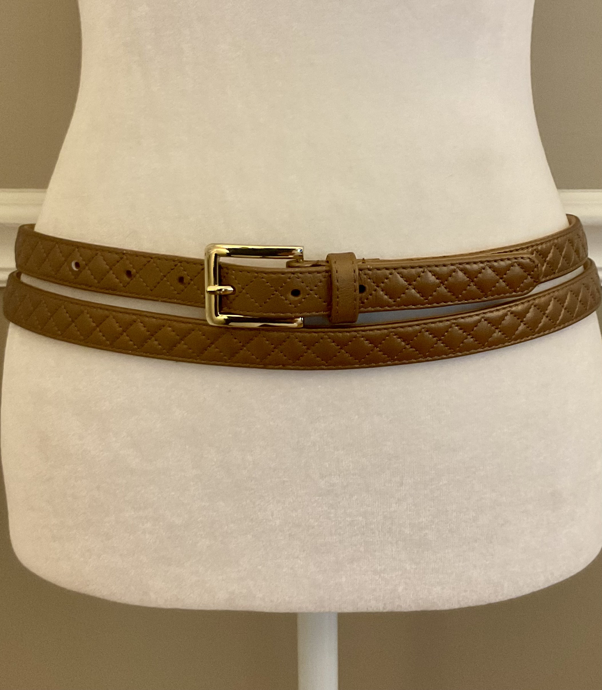 J.McLaughlin•Adjustable Belt Brown Stretch Belt Dk_Brown/Natural Solid Nelly Belt | Women main image 2
