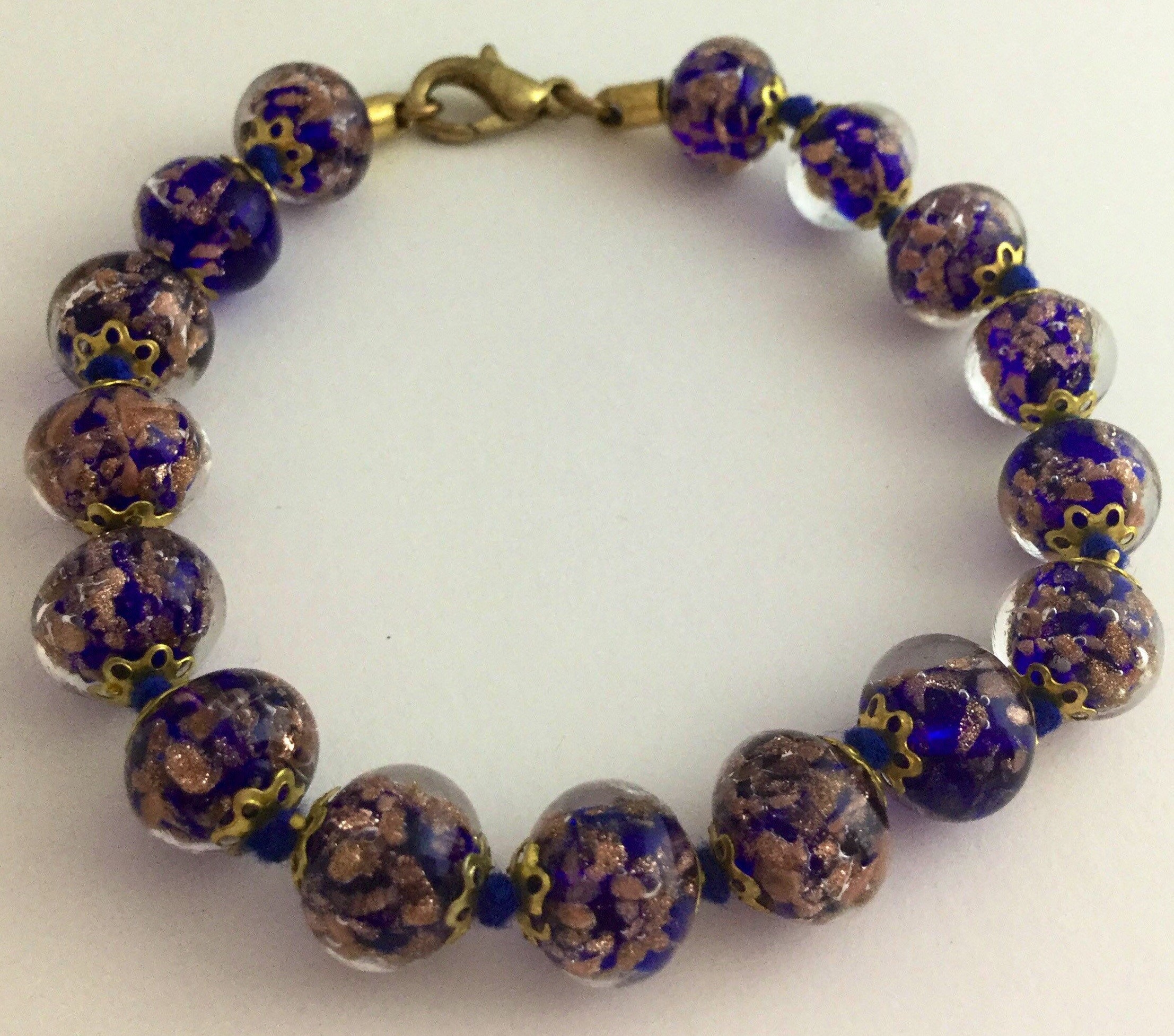 Vintage Murano Glass Bracelet Beaded Bracelet Etsy