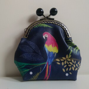PVC Cotton Coin Purse in Parrot Design