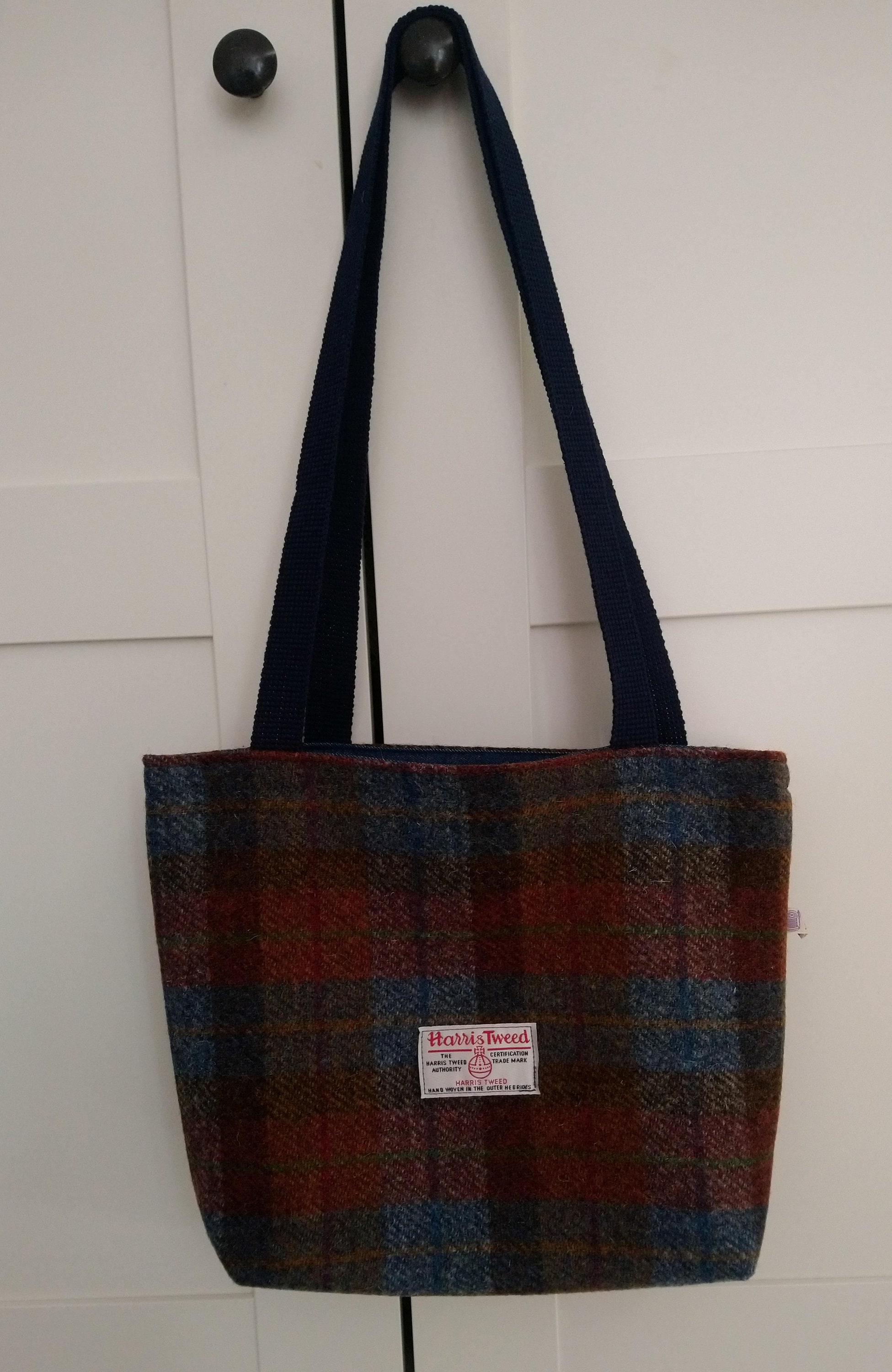 harris tweed small tote bag