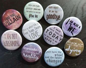 Sense8 buttons 1.25" / 32mm pin back badges