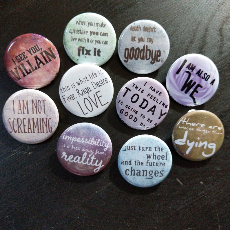 Sense8 buttons 1.25 / 32mm pin back badges image 1