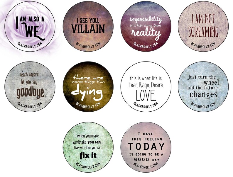 Sense8 buttons 1.25 / 32mm pin back badges image 9