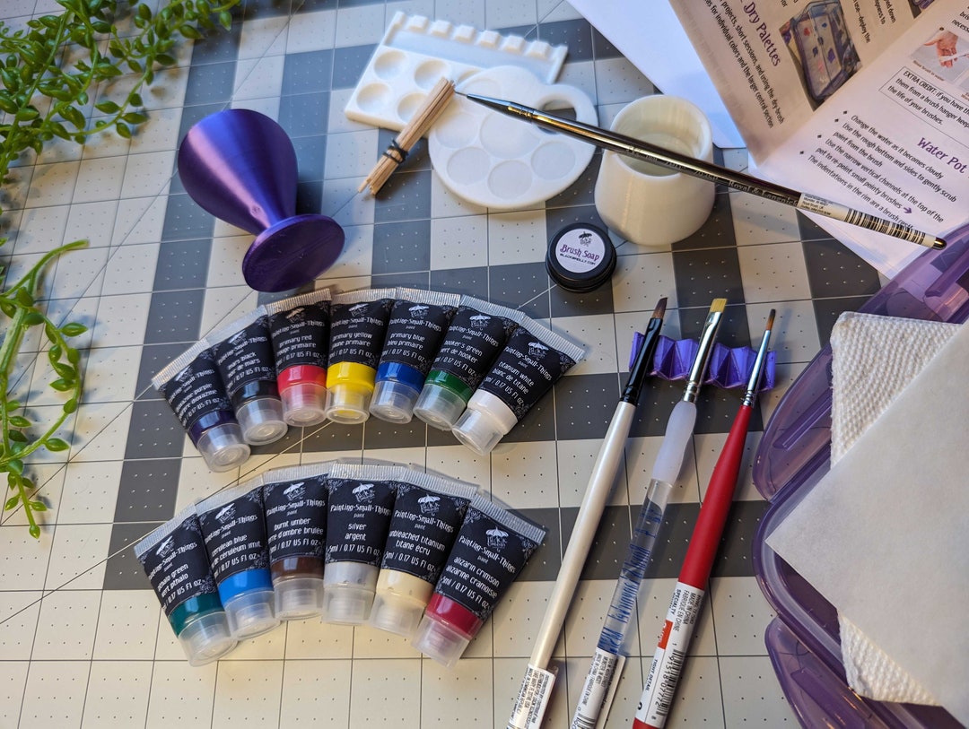 Expanded Painting-small-things Kit, Including 13 Vibrant Paints, 4 ...