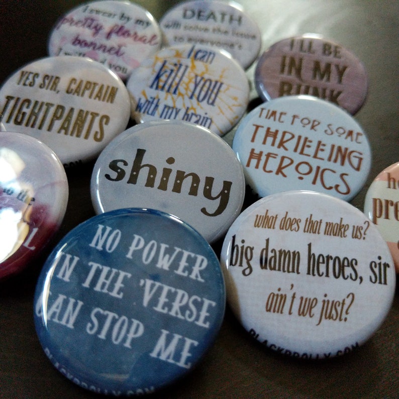 Firefly Serenity buttons 1.25 / 32mm pin back badges image 2