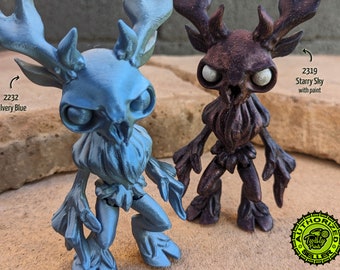 articulated wendigo figurine, paintable & custom printed in your choice of 100+ colors including dual color, matte, rainbow + more!