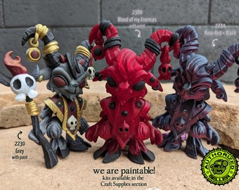 articulated hellspawn goat figurine, paintable & custom printed in your choice of 100+ colors including dual color, matte, rainbow + more!