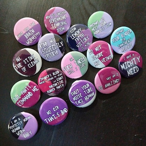Invader Zim buttons [Zim set] 1.25" / 32mm pin back badges