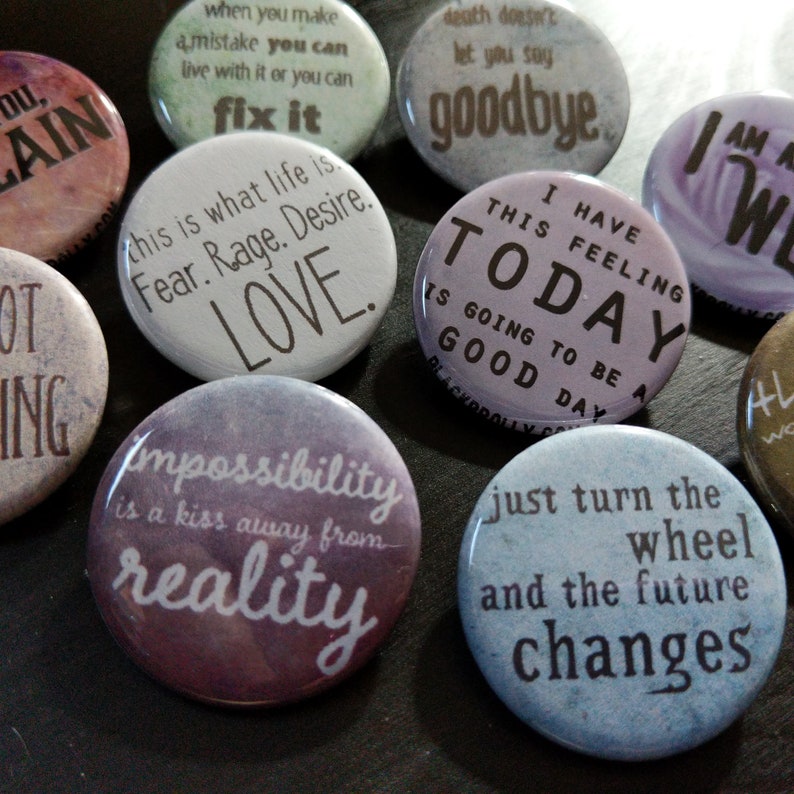 Sense8 buttons 1.25 / 32mm pin back badges image 3