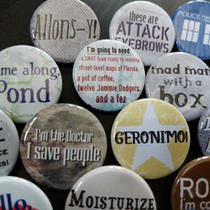 Doctor Who magnets 1.25 / 32mm fridge magnets image 5