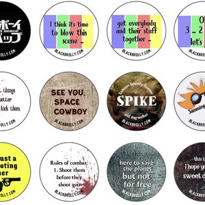 Cowboy Bebop buttons 1.25 / 32mm pin back button/badge : See you, Space Cowboy image 9