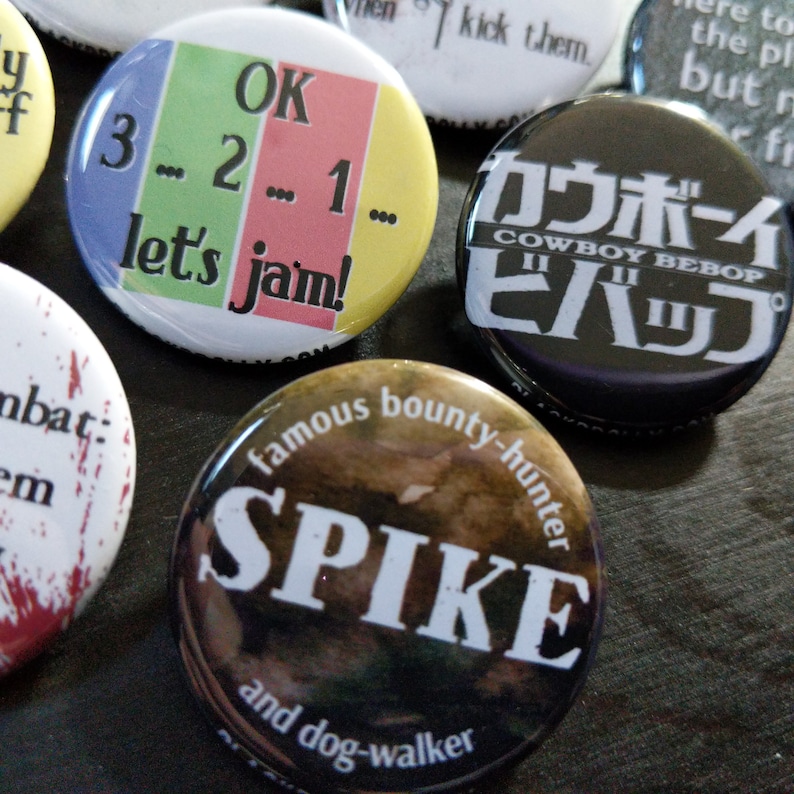 Cowboy Bebop buttons 1.25 / 32mm pin back button/badge : See you, Space Cowboy image 5