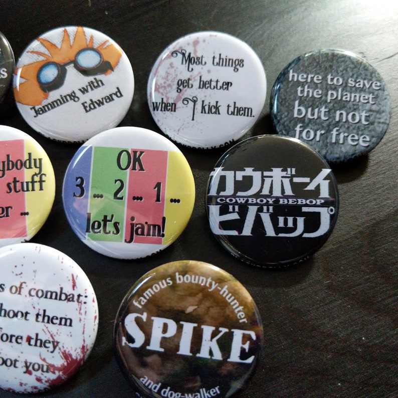 Cowboy Bebop buttons 1.25 / 32mm pin back button/badge : See you, Space Cowboy image 6