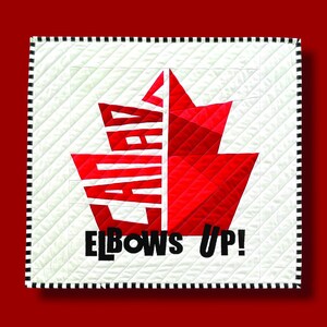 CANADA PROUD Papierstück Schnittmuster - mit optionalen 'Not For Sale' und 'Ellbows Up!'