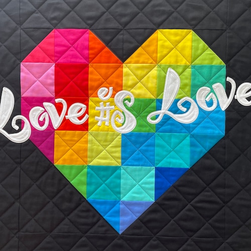 Piece & Love Quilt Pattern by the Cloth Parcel a Precut Etsy