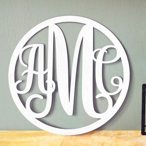 Wooden Monogram - Unpainted Wood Monogram - Wooden Letters - Large Wood Monogram - Nursery Monogram - Wooden Wall Sign