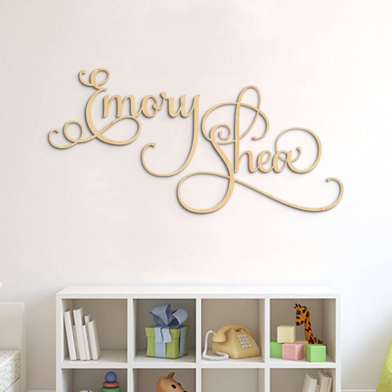 Nursery Name Letters For Wall Art Sign Decor Hanging Jasminewoodcrafts