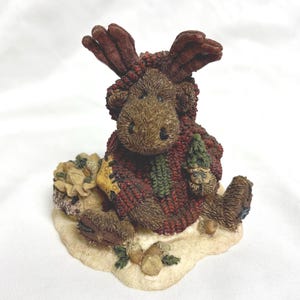 Boyds Bears Bearstone Collection 1994 Manheim the Eco-Moose Figurine #2243