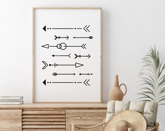 Minimalist Arrow Wall Art - Etsy