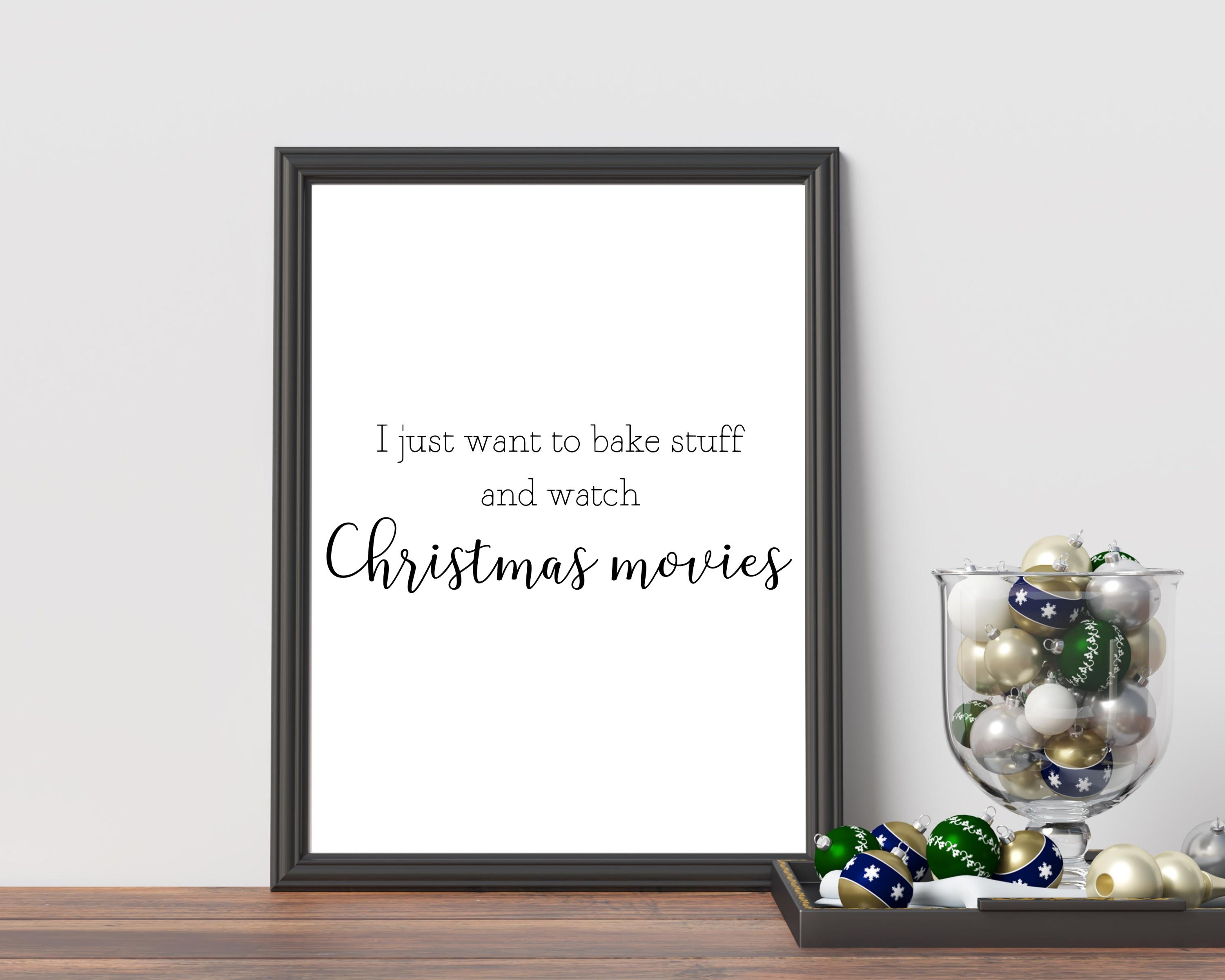Christmas baking printable Holiday baking quote Christmas | Etsy