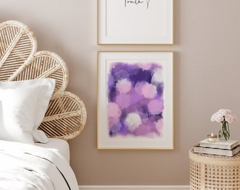 Purple haze wall art, purple painting, abstract art purple, printable wall art, abstract painting, purple prints, purple wall décor