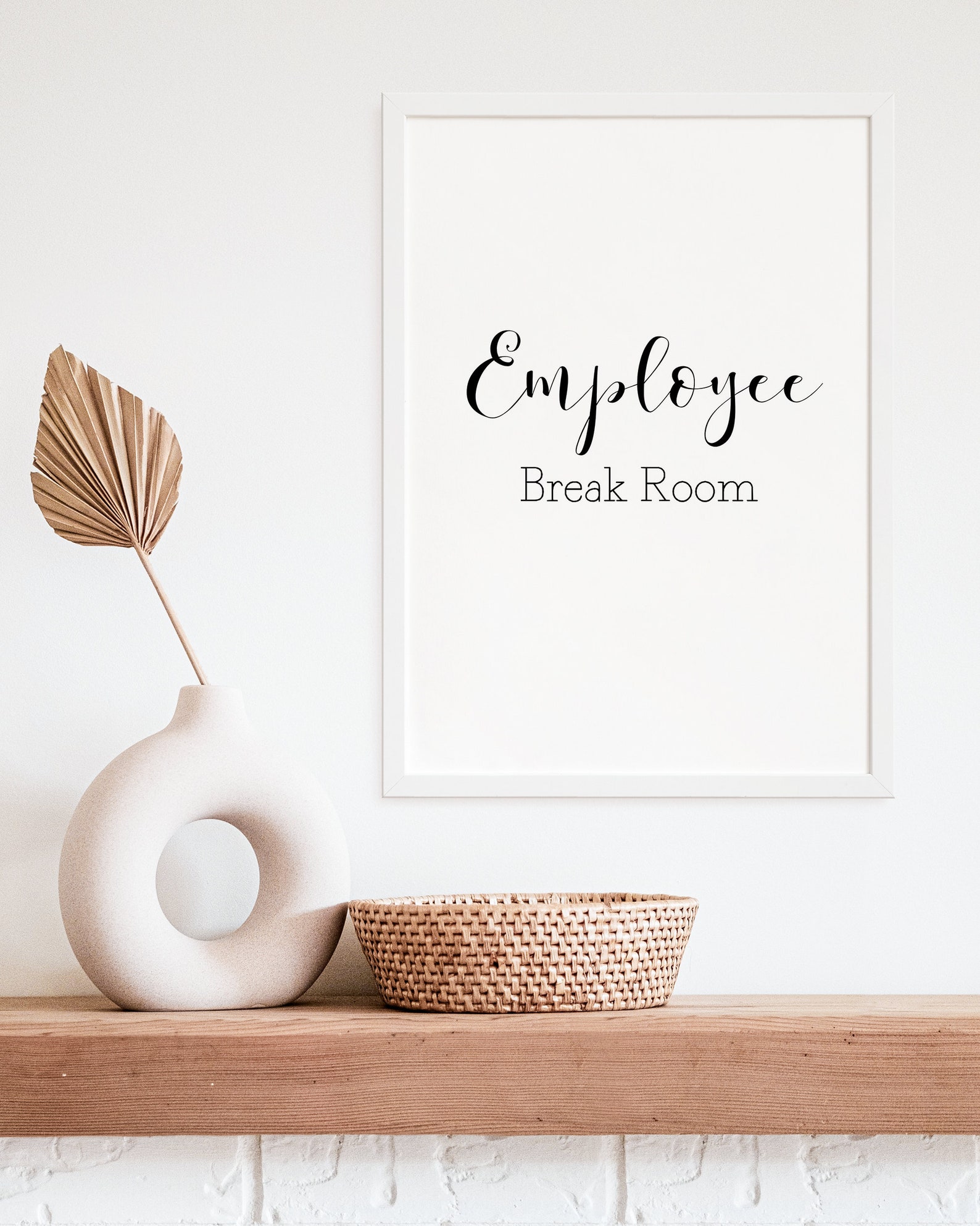 Employee Break Room Sign Break Room Sign Office Sign Etsy