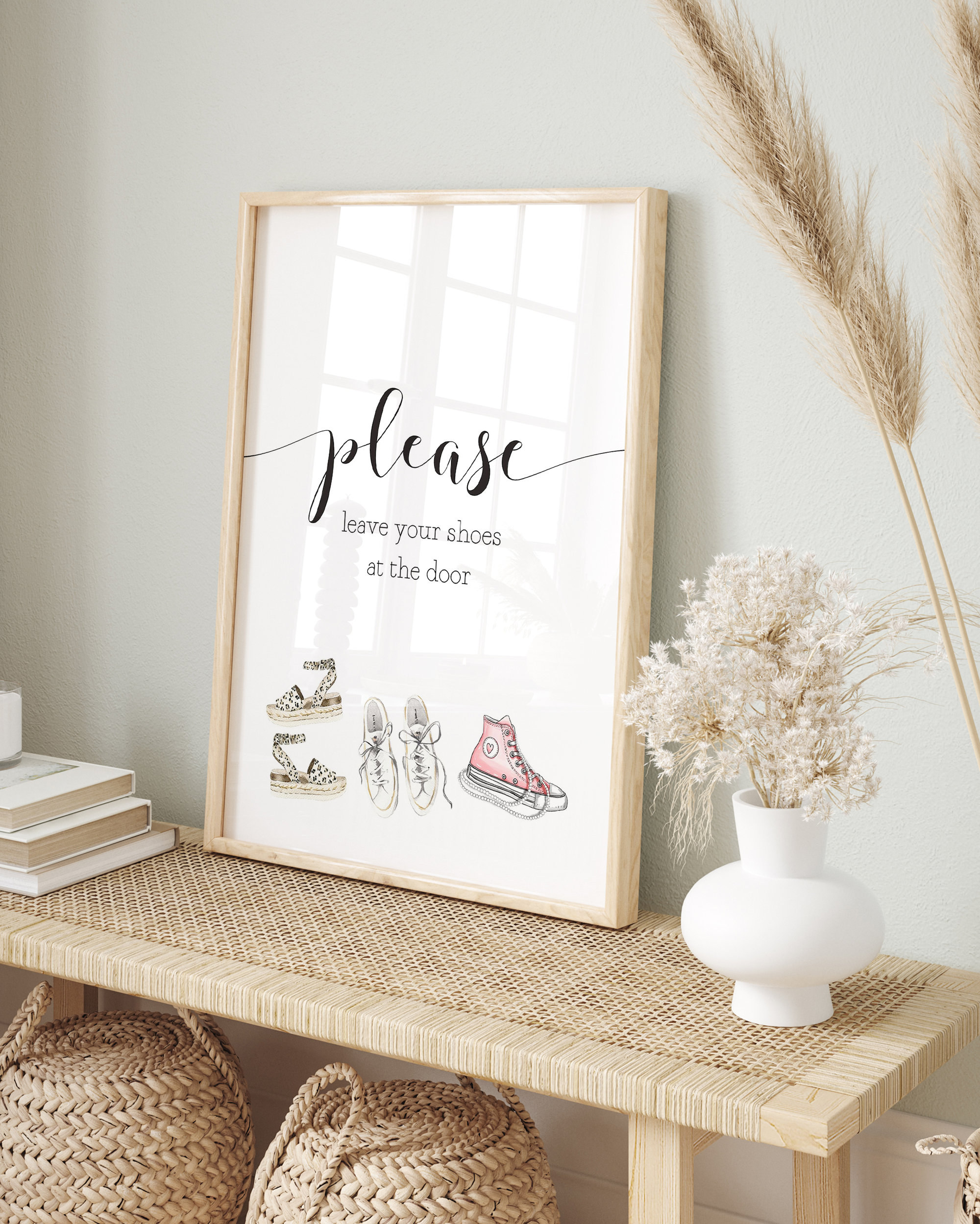 Cartello In Legno Lacosu Per Porta D'Ingresso “Shoes Off” – Targhetta Decorativa Con Scritta “Dalle Nostre Piccole Dita Dei Piedi Che Toccano Il Pavimento” – Regalo Benvenuto - 4