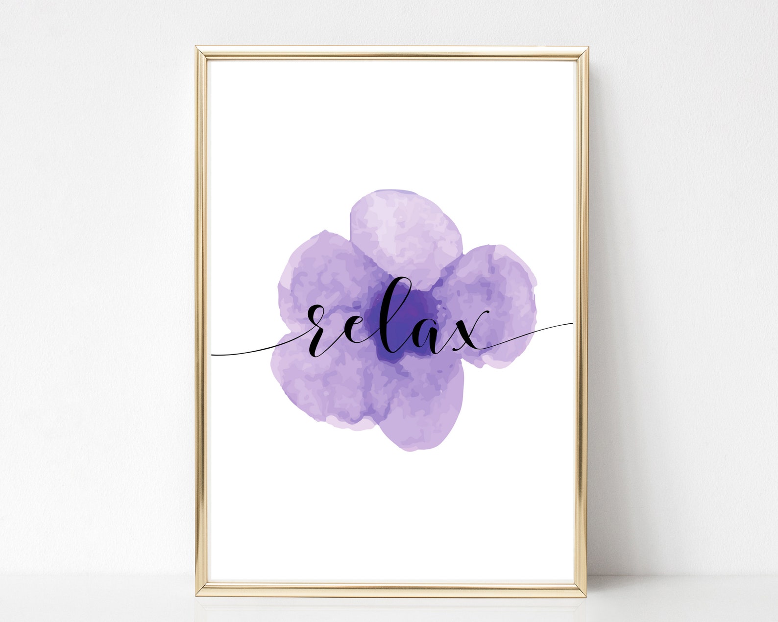 Relax wall art relax print relax printable relax sign spa Etsy