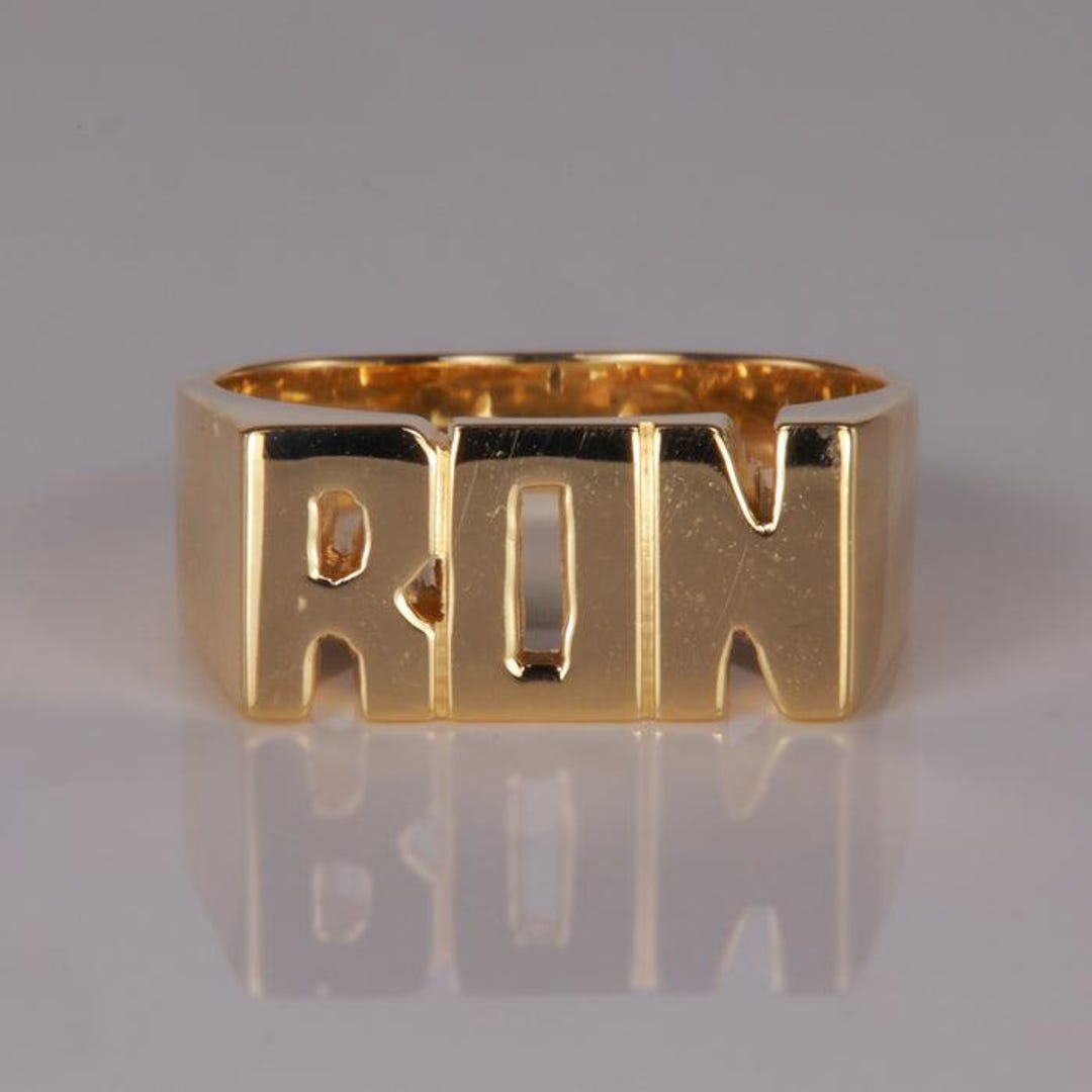 Gold Rong's The 14K Yellow Gold Ron Ring - Etsy