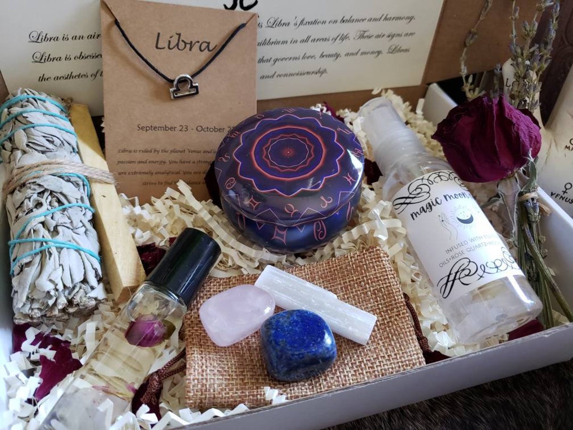 Deluxe Libra Gift Set Libra Birthday Gift Horoscope Gift Etsy