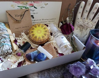 Deluxe Virgo Gift Set | Virgo Birthday Gift | Horoscope Gift Set | Zodiac Gift Set | Birthday Gift Set | Birthday Gift Box | Gift for Her