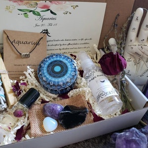 Deluxe Aquarius Gift Set | Aquarius Gift | Zodiac Gift Set | Aquarius Birthday | Gift for Her | Birthday Gift Set | Birthday Gift Box