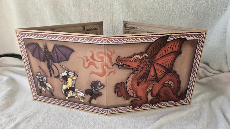 5e DnD DM Screens w/ Pockets - Yokaiihime