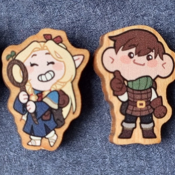 Dungeon Meshi Wooden Pins