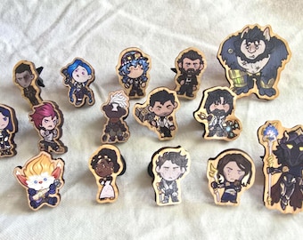 Arcane Wooden Pins