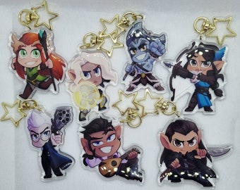 Vox Machina Keychains